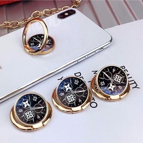 

metal creative clock design phone bracket oppo huawei vivo one plus universal cell mounts & holders
