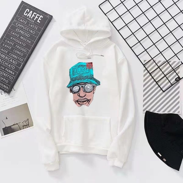 

hooded plush autumn and winter printed sweater 2021, Black