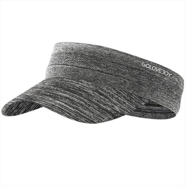 

summer women knitted breathable cap sports sunscreen empty hats letter sun running sport visor caps wholesale, Blue;gray