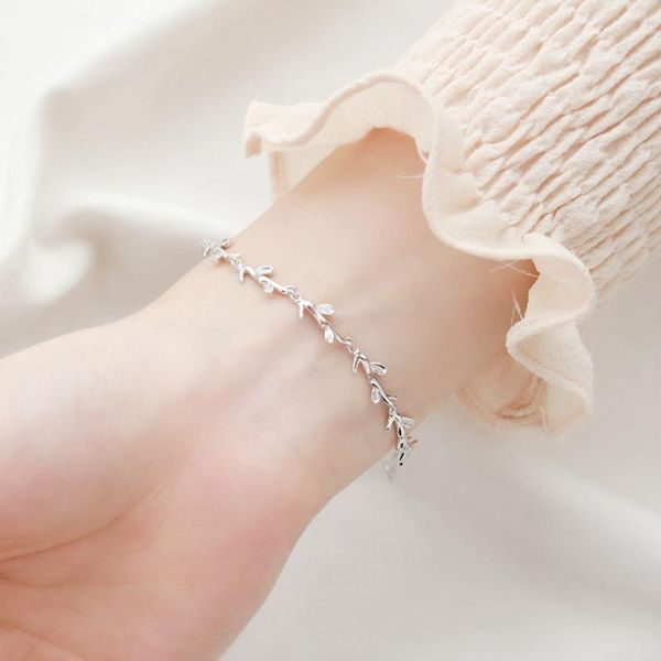 

link, chain prata cor folha charme, Black