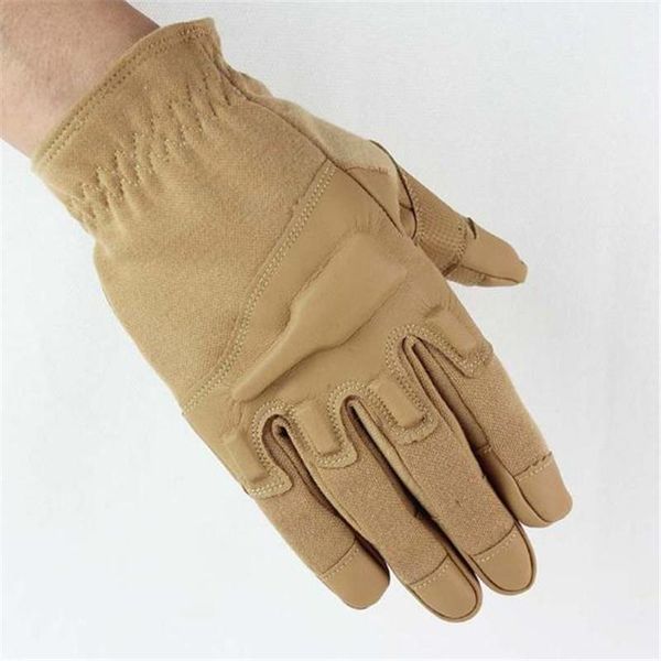 

sports gloves outdoor full finger tactical motorcycle bike cycling racing anti-skid protection c3, Black
