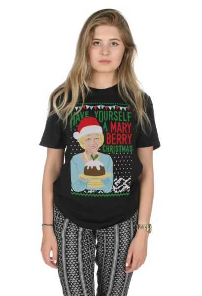 

have yourself a berry christmas t-shirt xmas funny bake off merry, White;black