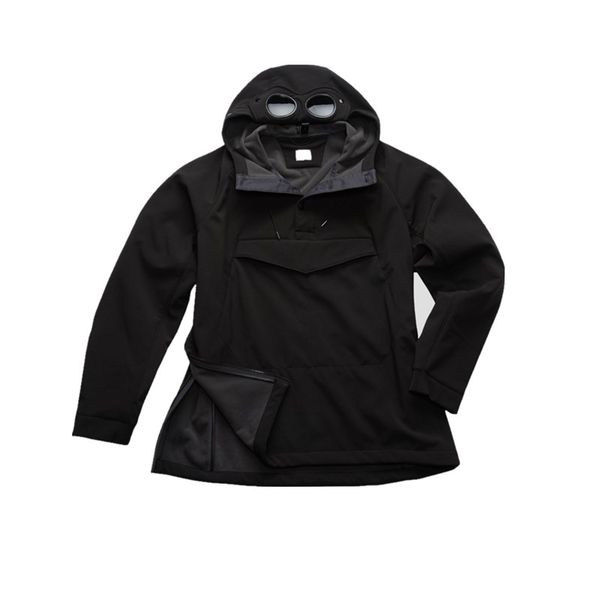 

3 color men sweatshirt jacket dual lens goggles hoodies long sleeve two glasses autumn winter, Red