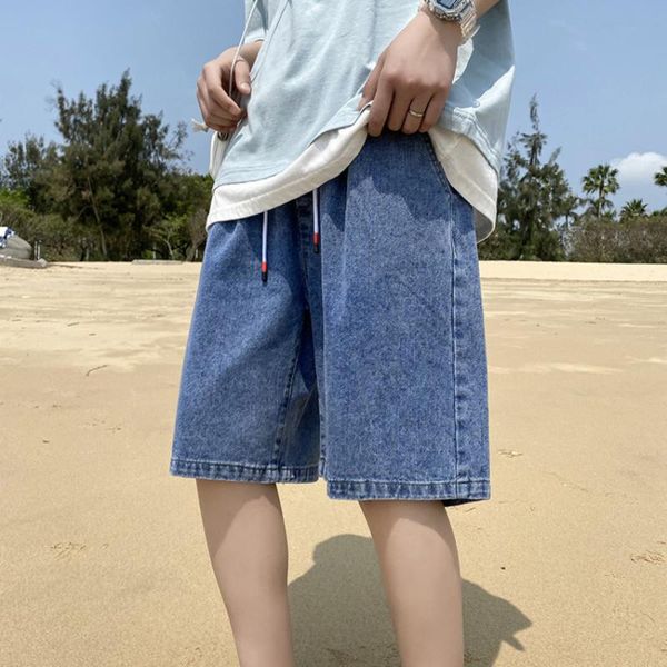 

men's shorts hybskr spring summer loose couple casual knee length pants korean style for man, White;black