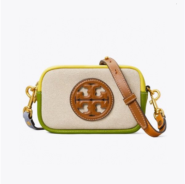 

handbag straight tb women's bag 2021 canvas camera splicing small square single shoulder oblique span, Black;red