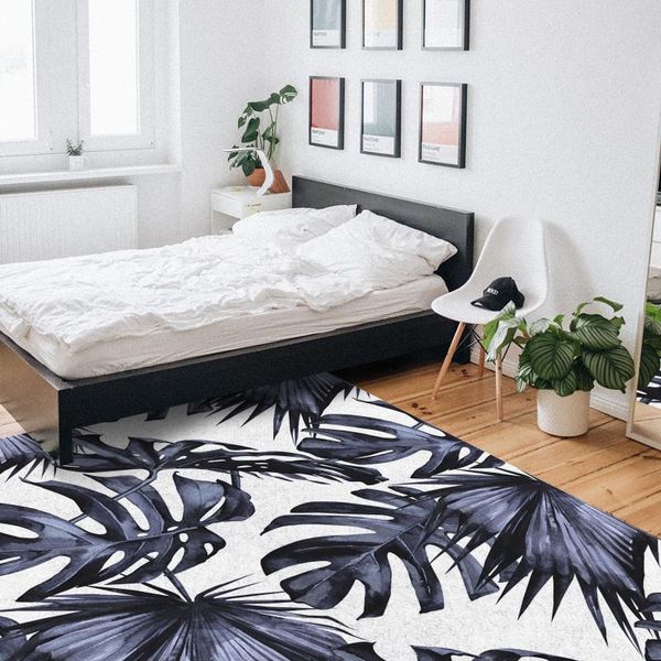 

carpets palm leaves carpet for living room kids bedroom bedside rugs soft home sofa table decor mat