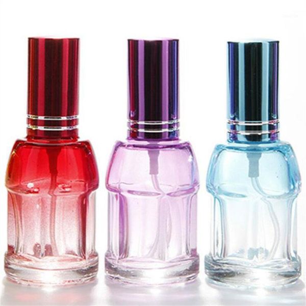 

storage bottles & jars spray bottle 12ml liquid dispenser mist sprayer round empty cosmetic container refillable glass perfume 25pcs/lot