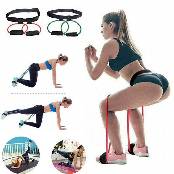 

resistance bands set yoga pilates latex exercise fitness tube workout band