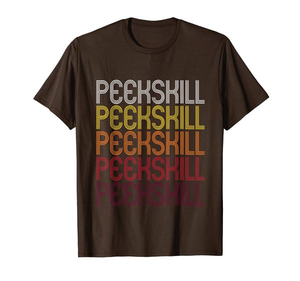 

peekskill, ny | vintage style new york t-shirt, White;black