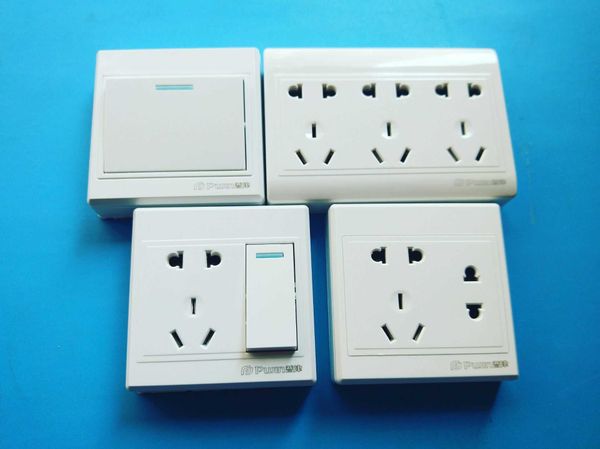 

86 type engineering surface mounted white wall switch socket