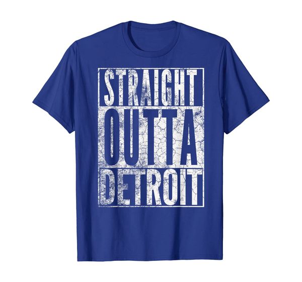 

straight outta detroit shirt michigan t-shirt vintage gift, White;black