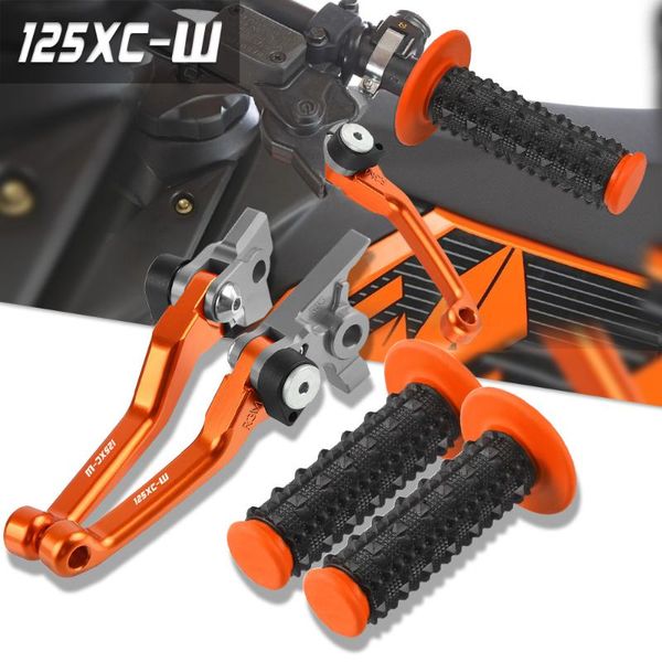 

motorcycle brakes accessories non-slip hand grips handlebar for 125 xcw 2021 motocross dirt bike brake clutch levers 125xcw