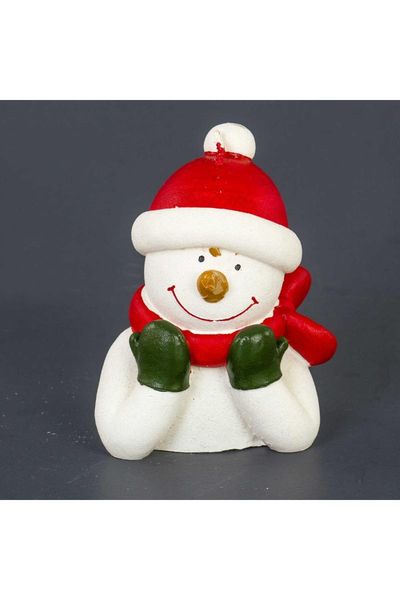

snowman candle christmas 9x7x11,5 cm candles