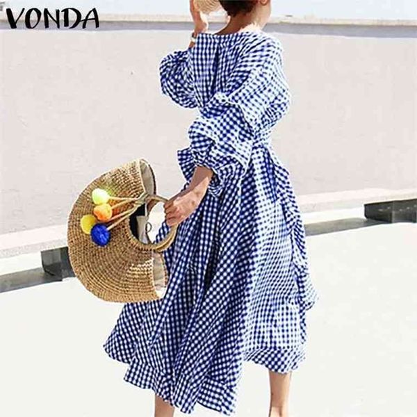 

elegant office ladies 2021 vintage dot printed beach party sundress women casual loose dress plus size vestidos s-5xl, Black;gray