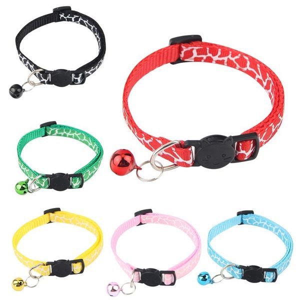 

cat collars & leads cute bell collar for cats dog teddy pomeranian adjustable multicolor bow pet accessories supplies