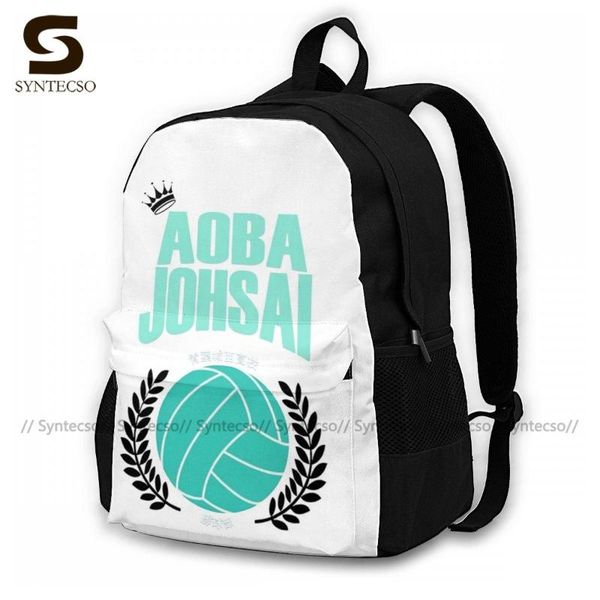 

haikyuu backpacks large unusual polyester backpack picnic girl bags