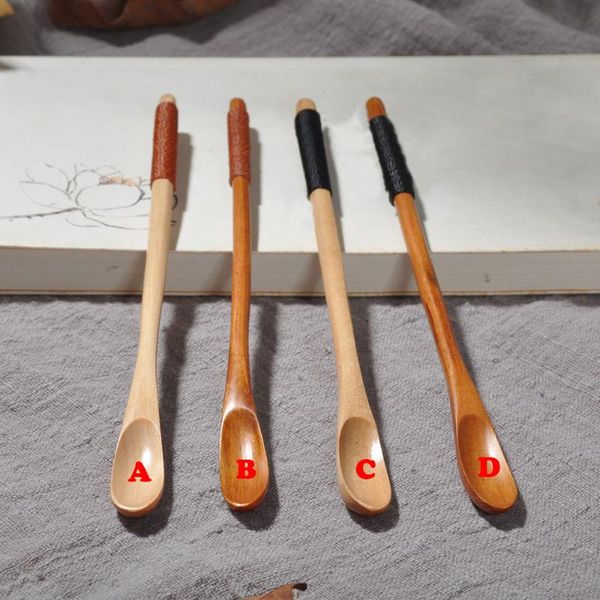 

spoons wooden spoon bamboo kitchen cooking utensil tools ice cream coffee tea soup creative dinner soup-teaspoon tableware