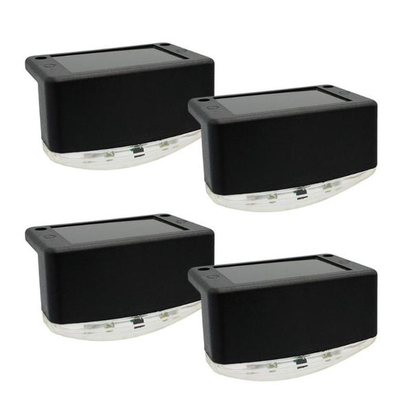

wall lamp 4pcs outdoor solar stair lights decors waterproof landscape steps lamps