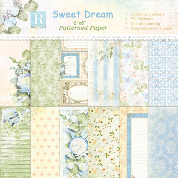 

other arts and crafts 6-inch sweet dream beautiful garden diy scrapbook po hand account card background paper single-sided pattern