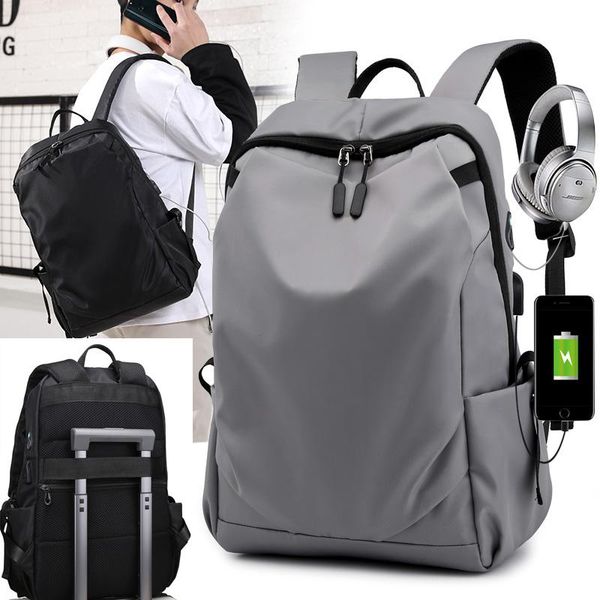 

backpack fashion men's bag male nylon lapcomputer school student college