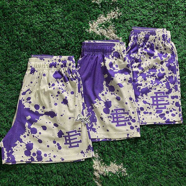 

eric emanuel ee summer men's shorts gym men sports short athletic running sport fitness women beach basketball jogging man loose footba, White;black