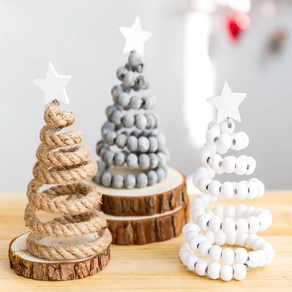 

christmas decorations creative nordic wooden tree table top
