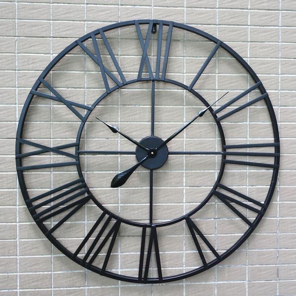 

wall clocks european style complex ancient iron art passenger office single noodles clock of excellent workmanship unique design.