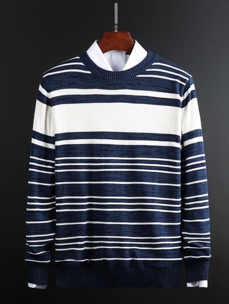 

men striped pattern sweater without shirt c6xq#, White;black