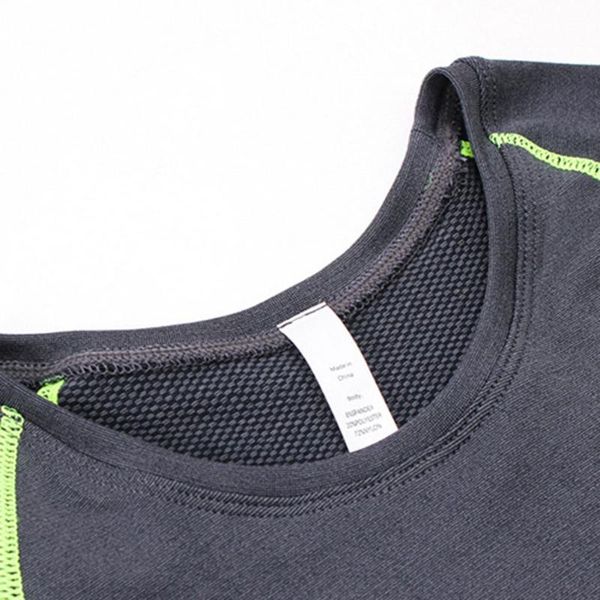 

men's casual shirts man high elastic compression sports quick drying shirt blouse perspiration fitness training male sportswear clothes, White;black
