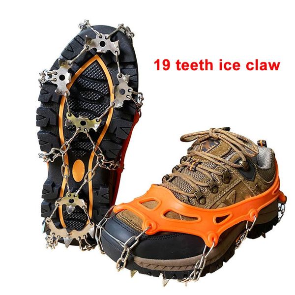 

teeth crampons climbing fishing ice snow stainless steel gripper spike cleats for family outdoor camping accessories cords, slings and webbi