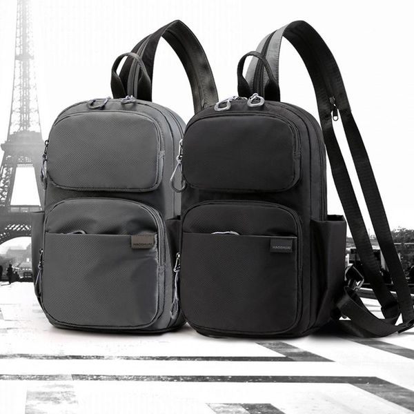 

backpack male daypack knapsack messenger chest bag crossbody book bags travel multi-purpose nylon men rucksack