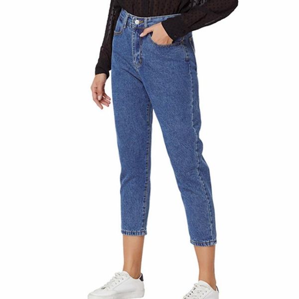 

women's jeans high waist for women slim stretch denim jean bodycon tassel button skinny push up xs woman yalabovso arrivals, Blue