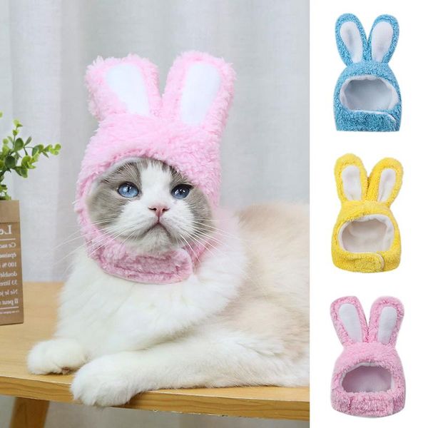 

cat costumes funny ears pet dog cap costume plush warm headdress cats dogs year party christmas po prop headwear