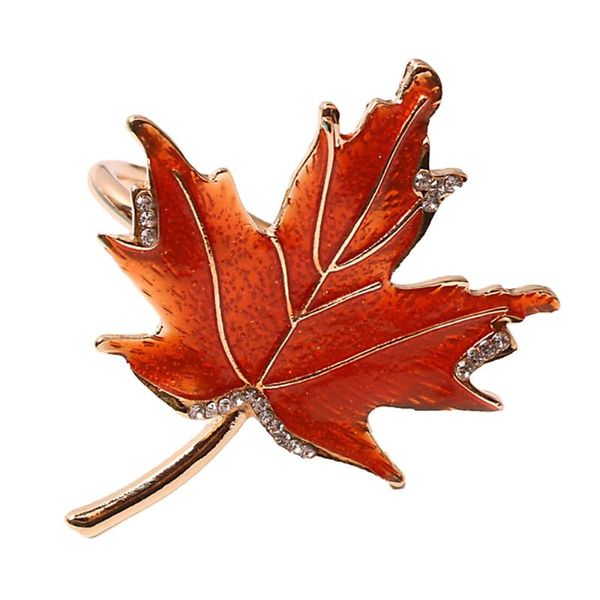 

napkin rings vintage autumn christmas decoration zinc alloy fake plant exquisite craft dining table set