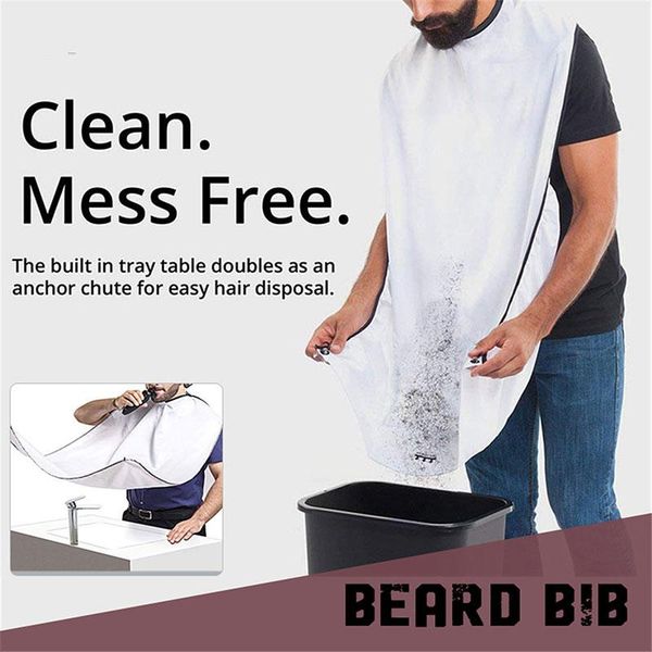 

storage bags male beard shaving apron care clean hair cape bibs shaver holder bathroom organizer gift for man j2y