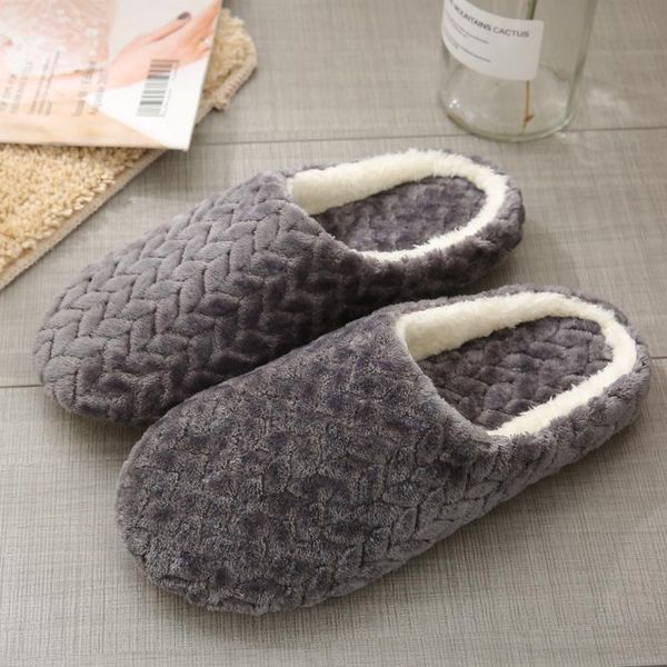 

women's house slippers slip-on anti-skid flower indoor casual shoes snow slipper rubber sole plush home ladies female, Black