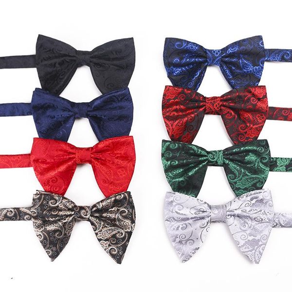 

neck ties peisley floral big bow tie women classic bowtie for man wedding bowknot mens bowties cravats accessories, Blue;purple