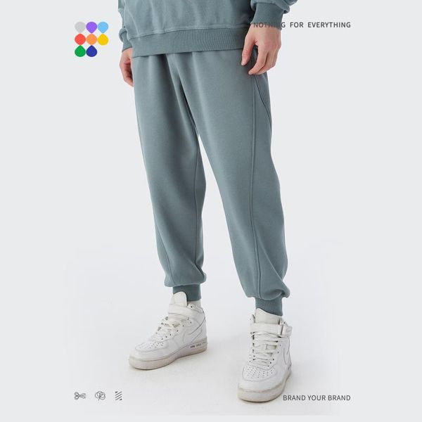 

men's pants alt basic couple jogger winter thick fleece track men sportswear leisure sweatpants set unisexÂ 13015w21Â, Black
