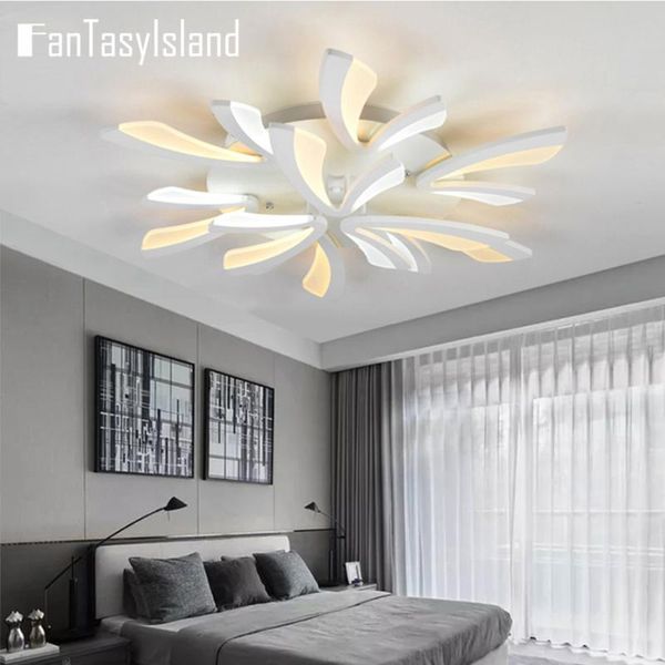 

ceiling lights lamp modern chandeliers for living room bedroom dining kitchen white&black finished v shape creative led chandelier