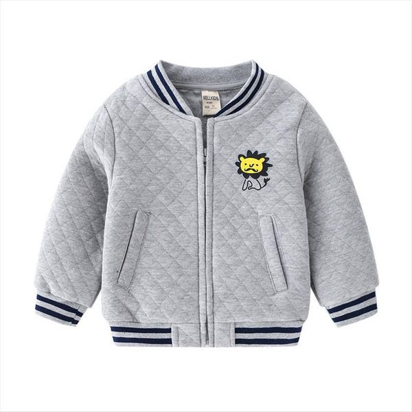 

boys clothing winter cotton kids baseball jacket print cartoon coat autumn full sleeve o neck letter children, Blue;gray