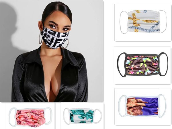 

fast dhl inventory fashionable printed mask, pure cotton, skin-friendly, comfortable and washable, dustproof and cold-proof