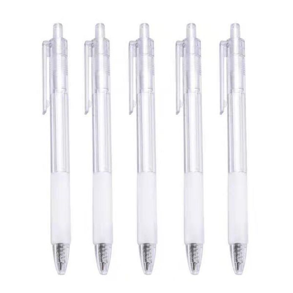 

gel pens 3pcs/lot 0.5mm pen refill black ink color white transparent concise style student school office supplies writing tools