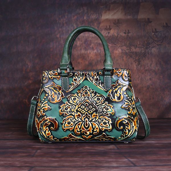 

leather bag women's head