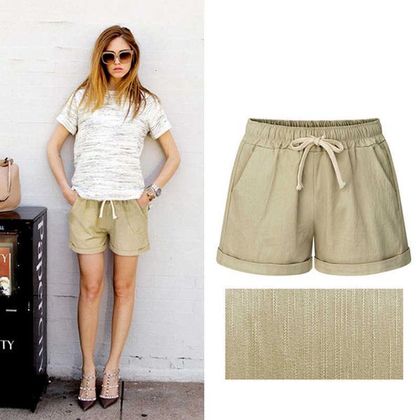 

women's shorts summer cool short pants women solid color drawstring homeware sleepware pockets casual sport female clothes 4bxb, White;black