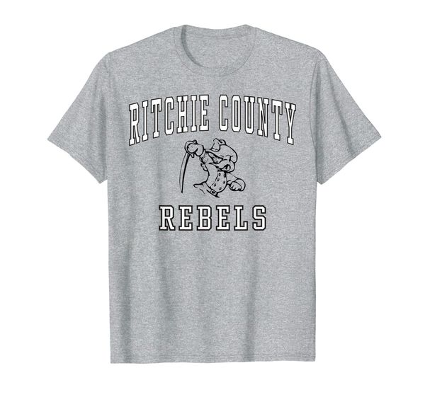 

ritchie county high school rebels t-shirt c1, White;black