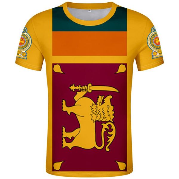 

men's t-shirts sri lanka t shirt diy custom name number lka t-shirt nation flag lk lankan country respirant print po text logo clothing, White;black