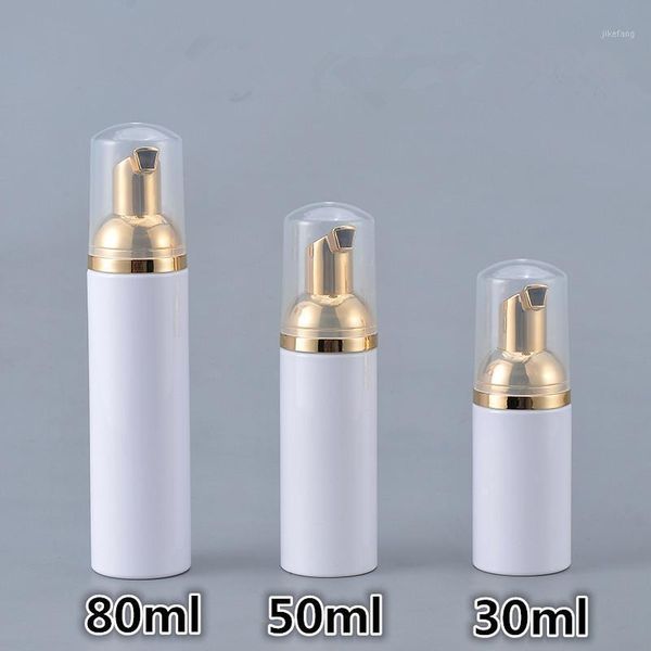 

storage bottles & jars 30ml 50ml 80ml empty face wash cleaner foamer bottle maquiagem facial cleansing mousse pet foam travel 100pcs lin4962