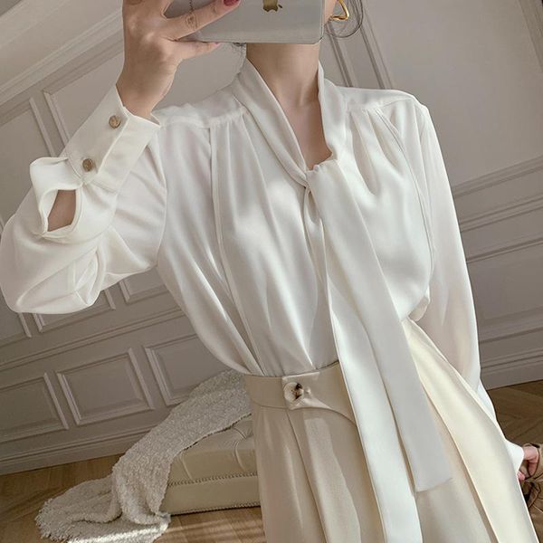 

women's blouses & shirts 2021 spring and autumn clothing fashion trend for women, White
