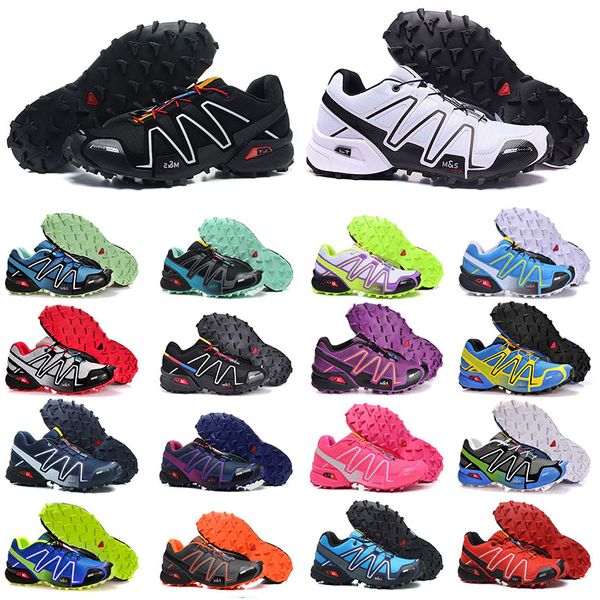 

speed cross 3 cs running shoes triple black white red authentic sports sneakers professional men women trainers hiking jogging