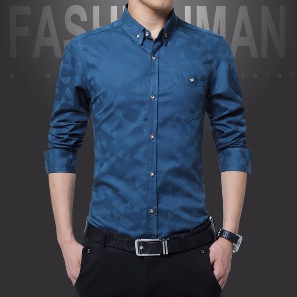 

new 2020 white shirt men's long sleeve korean youth stand collar casual solid color trend, White;black